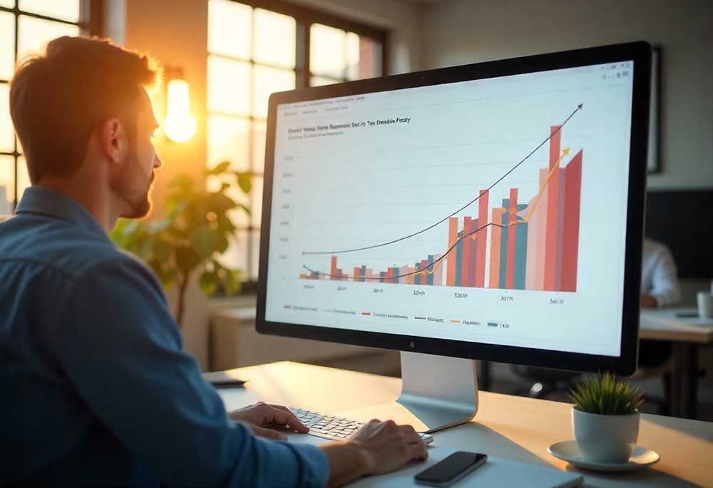 financial model projecting revenue